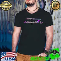 Official C'est dans mon adn Horse heartbeat hologram shirt