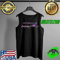 Official C'est dans mon adn Horse heartbeat hologram Tank Top