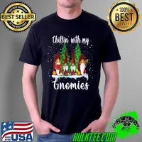 Official Chillin With My Gnomie Christmas Matching Family Pajama 2021 T- Unisex