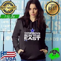Official Dallas Cowboys run the east 2021 NFC east Division champions trophy collection shirt