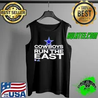 Official Dallas Cowboys run the east 2021 NFC east Division champions trophy collection Tank Top