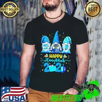 Official Gnomes happy hanukkah 2021 quarantined toilet paper jewish chanukah Guys V Neck