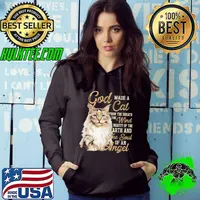 Official God Made A Cat From The Breath Wind Earth And The Soul Of An Angel Shirt Hoodie