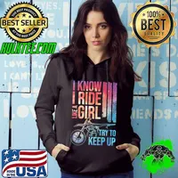 Official I Know I Ride Like A Girl Try To Keep Up Motocross Dirt Bike shirt