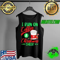 Official I run on coffee and christmas cheer xmas caffeine Tank Top