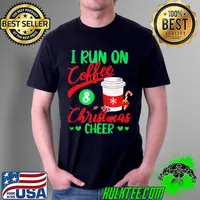 Official I run on coffee and christmas cheer xmas caffeine Unisex