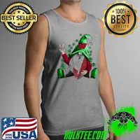 Official St Patrick Gnome Hugs Wisconsin Badgers Football NCAA Shirts Tank Top