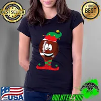 Original Christmas Football Ball ELF Xmas Pajama Gifts Boys Men T Shirt Ladies Tee