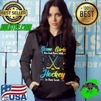 Original Some Girls Are Just Born With Hockey In Their Souls Hoodie