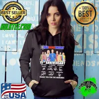 Original The Big Bang Theory 15th Anniversary Signatures Thank You For The Memories Shirt Hoodie