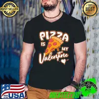 Pizza Is My Valentine Funny Single Food Lover Unisex Sweatshirt