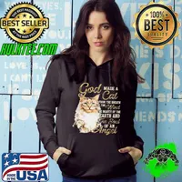 Premium God Made A Cat From The Breath Of The Wind The Beauty Of The Earth And The Soul Of An Angel shirt
