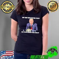 Premium Joe Biden Will The Real President Please Stand Up Anti Biden FJB Unisex T-Shirt Ladies Tee