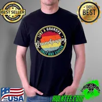 Premium Mens Mens Grandpappy like a grandpa only way cooler grandpaw Premium T-Shirt Unisex