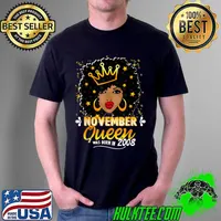 Premium Queen November 13th Birthday Shirt Women 2008 13 Year Old T Shirt Unisex