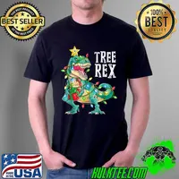 Premium T REX CHRISTMAS TEE GIFTS FOR WOMEN, MEN, UGLY CHRISTMAS T-Shirt Unisex
