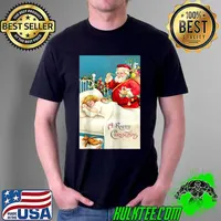 Retro vintage christmas before christmas gifts santa claus T- Unisex
