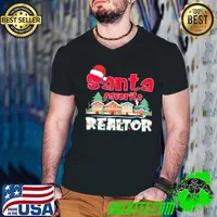 Santa Favorite Realtor Funny Christmas Pajama 2022 T-Shirt Guys V Neck
