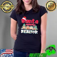 Santa Favorite Realtor Funny Christmas Pajama 2022 T-Shirt Ladies Tee