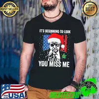 T-Shirt Its Beginning To Look A Lot Like You Miss Me Trump Christmas 2022 Guys V Neck