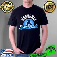 Top Heavenly Snowboard California Cool Tahoe CA Snowboard Gear T Shirt Unisex