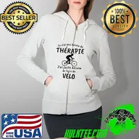 Top Je n'aI pas besoin de thérapie j'aI juste besoin de faire du velo Full Zip Hooded