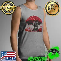 Top Loving Red Umbrella Black French Bulldog Christmas Sweater Shirt Tank Top