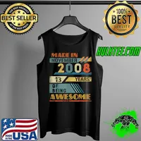 Top Made in November 2008 13 Years Old 13th Birthday T Shirt Tank Top