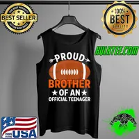 Top Proud Brother Of An Official Teenager Baseball 13th Birthday T Shirt Tank Top