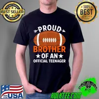 Top Proud Brother Of An Official Teenager Baseball 13th Birthday T Shirt Unisex