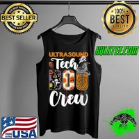 Top Ultrasound Tech Boo Crew Funny Halloween Technician Matching T Shirt Tank Top