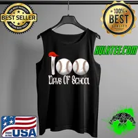 100 Days Of School Baseball Hats Happy Day Of School Boys T-Shirt Tank Top
