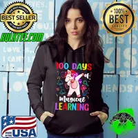 100th Day of School Unicorn Girls 100 Days of School Teens T-Shirt