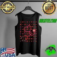 Best Nurse Valentines Day Valentine ER ICU NICU RN Nurses Women T-Shirt Tank Top