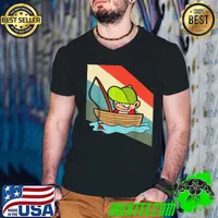 Fishing Fisherman Fish Fisher Angler Water Sports Funny T-Shirt Guys V Neck