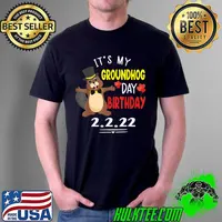 Funny It's My Groundhog Day Birthday 2.2.22 Party Feb 2nd 2022 T-Shirt Unisex