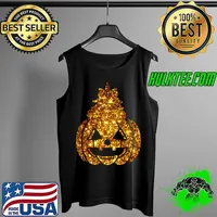 Golden Unicorn Pumpkin - Halloween Thanksgiving Girls Boys T-Shirt Tank Top