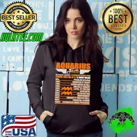 Nice Aquarius Facts Zodiac January February Birthday Hoodie