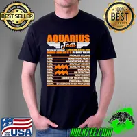Nice Aquarius Facts Zodiac January February Birthday Unisex