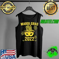Official Vintage Mardi Gras Gift Retro Kids Girl Adult Women Men 2022 T-Shirt Tank Top