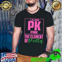 Original Pink The Element of Pretty 1-15-1908 AKA Women T-Shirt Guys V Neck