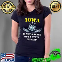 Premium Iowa cowboy rodeo horse Iowa state of mind cowboy Ladies Tee