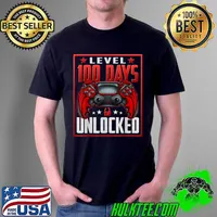 Premium Level 100 Days Of School Unlocked 100th Back To School Gifts T-Shirt Unisex
