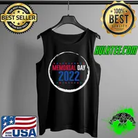 Top Memorial Day 2022 USA Veterans Military American Flag July 4 T- Tank Top