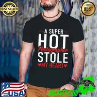 A super hot Photographer stole my Heart Photography Wife T- Guys V Neck