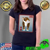 Awesome Year of the Tiger 2022 Chinese New Year Cute Water Tiger T- Ladies Tee