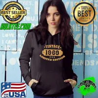 Birthday Anniversary Vintage 1969 Retro Men Women Premium T-Shirt