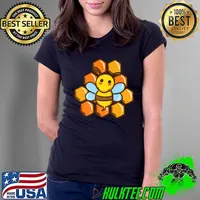 Cartoon Honey Bee I Bumble Bee I Kids Bee Premium T-Shirt Ladies Tee