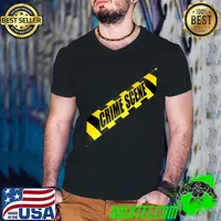 Crime Scene Forensic Tape Police Science Investigator CSI T-shirt