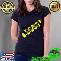 Crime Scene Forensic Tape Police Science Investigator CSI T- Ladies Tee